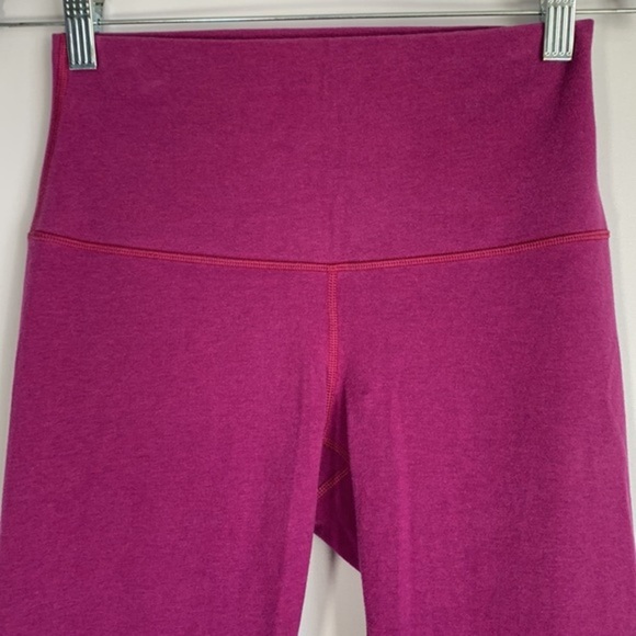 Lululemon Wunder Under Crop II Cotton (Roll Down) Purple Leggings - Picture 5 of 10